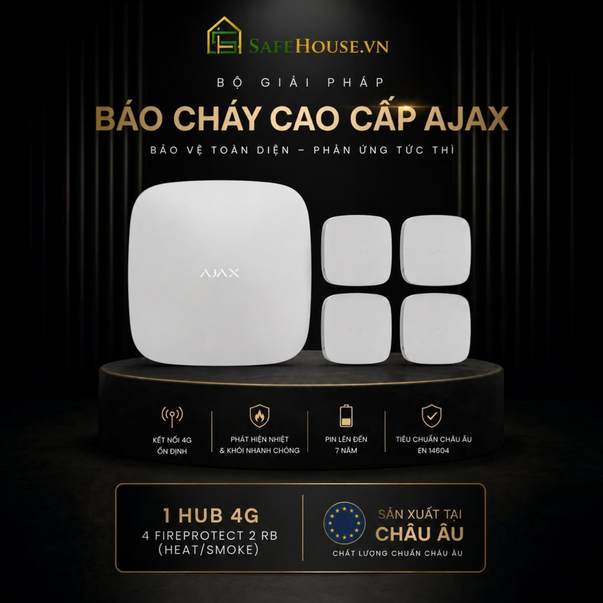 Bộ Báo Cháy Cao Cấp Ajax