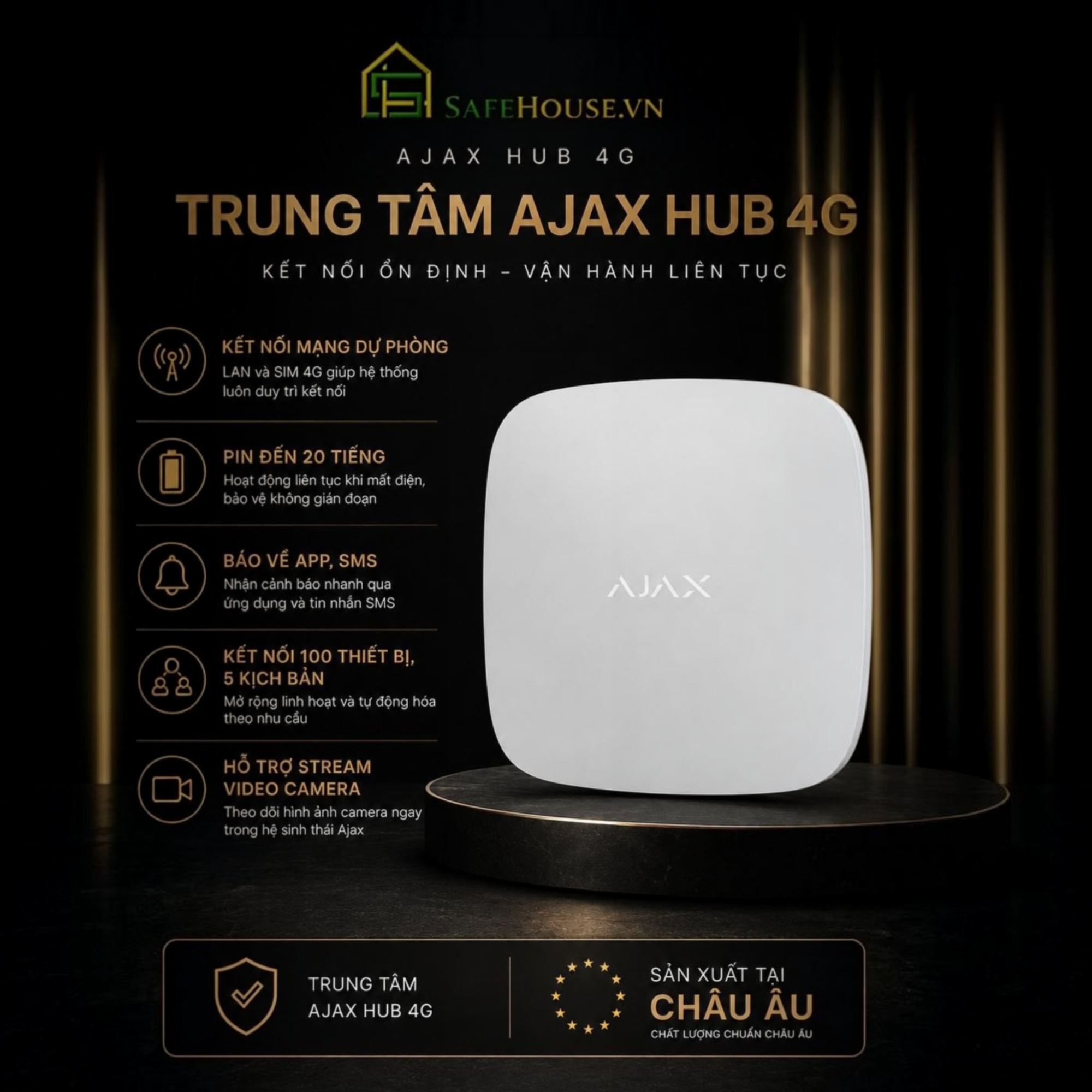Bộ Báo Cháy Cao Cấp Ajax