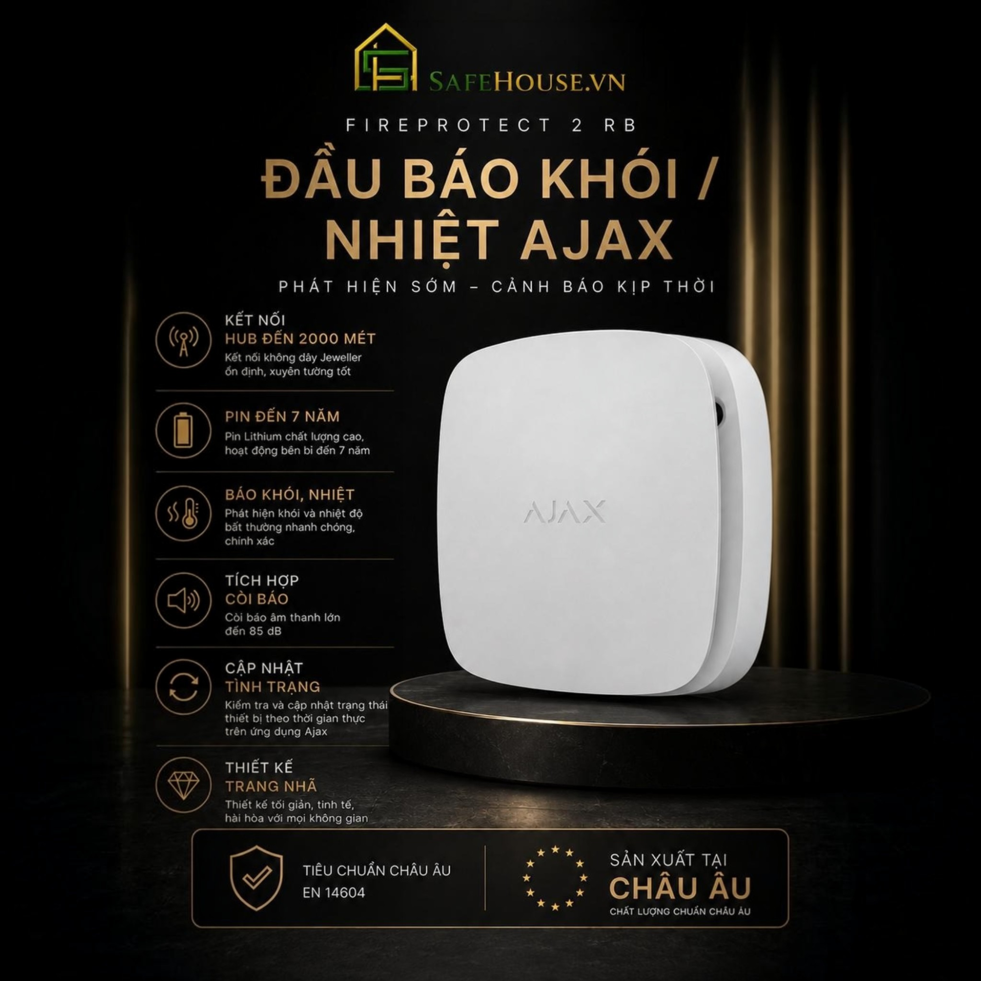 Bộ Báo Cháy Cao Cấp Ajax