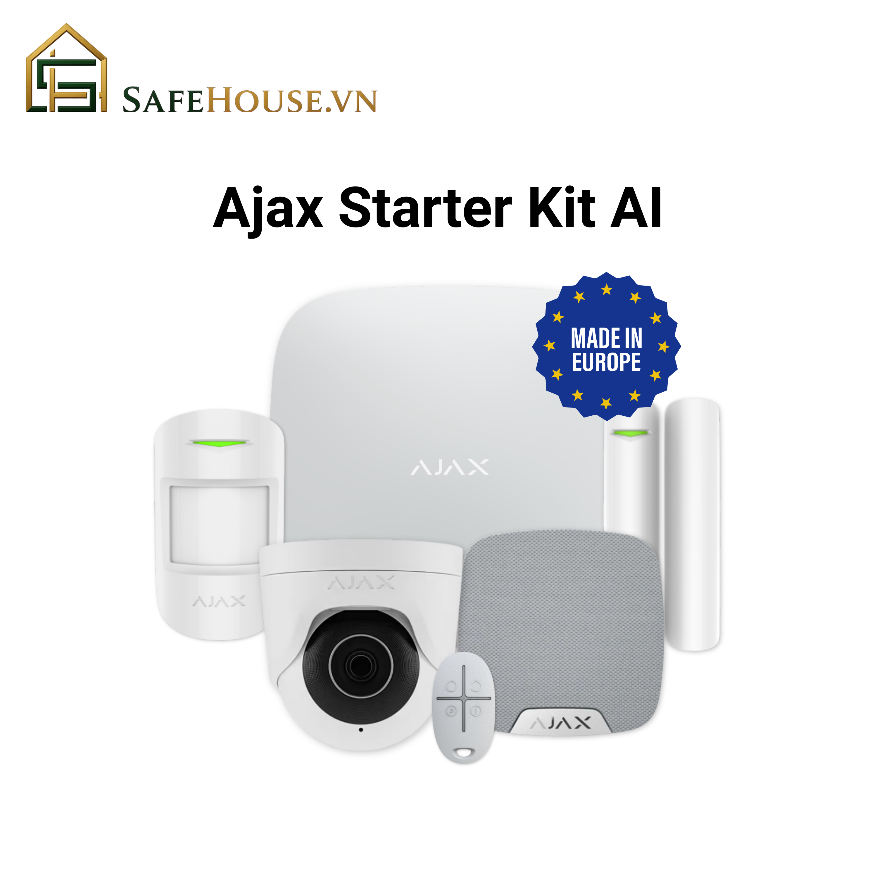 Bộ Chống Trộm Cơ Bản AI (Ajax Starter Kit AI) - chỉ từ 792.000VNĐ/tháng