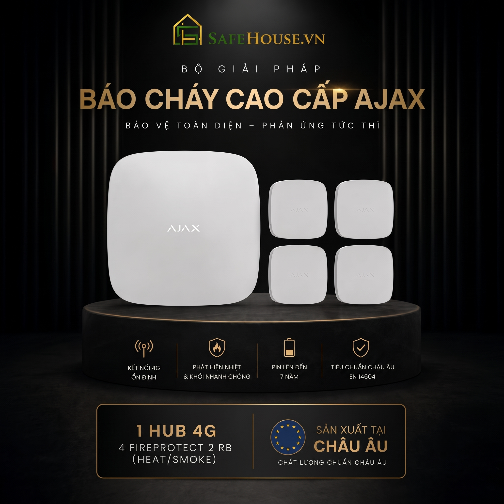 Bộ Báo Cháy Cao Cấp Ajax