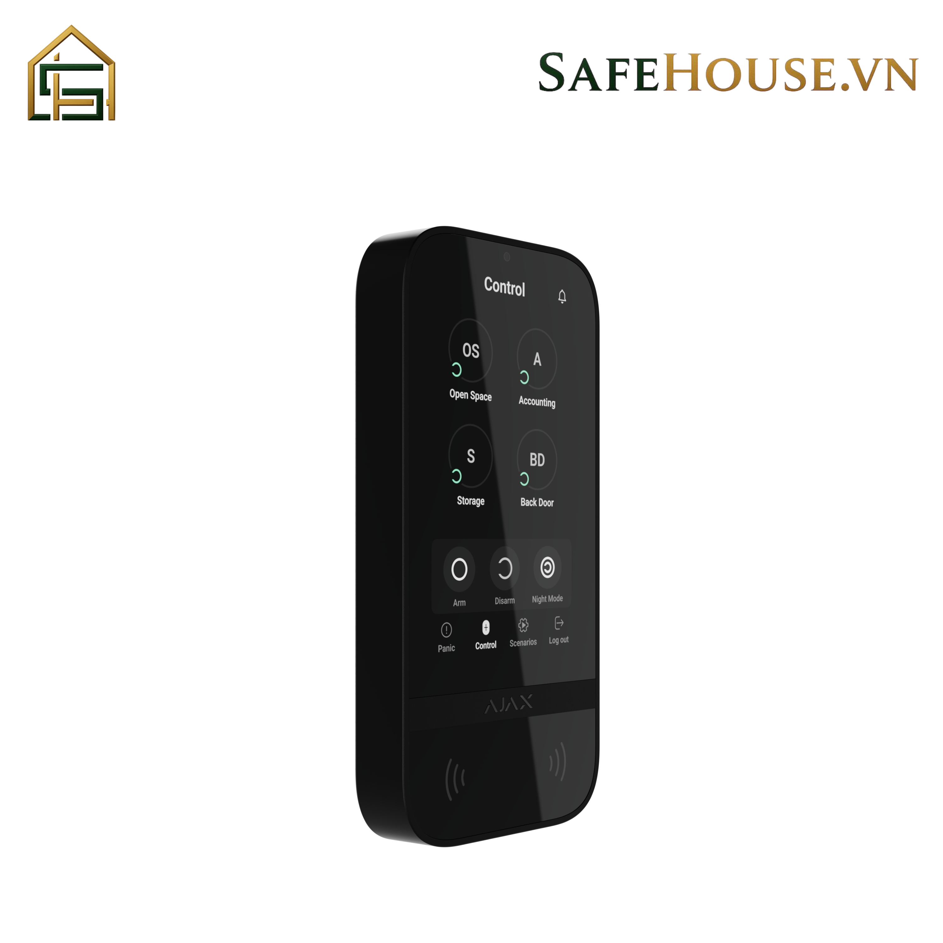 Ajax KeyPad TouchScreen: Bảng điều khiển hệ thống an ninh có màn hình cảm ứng