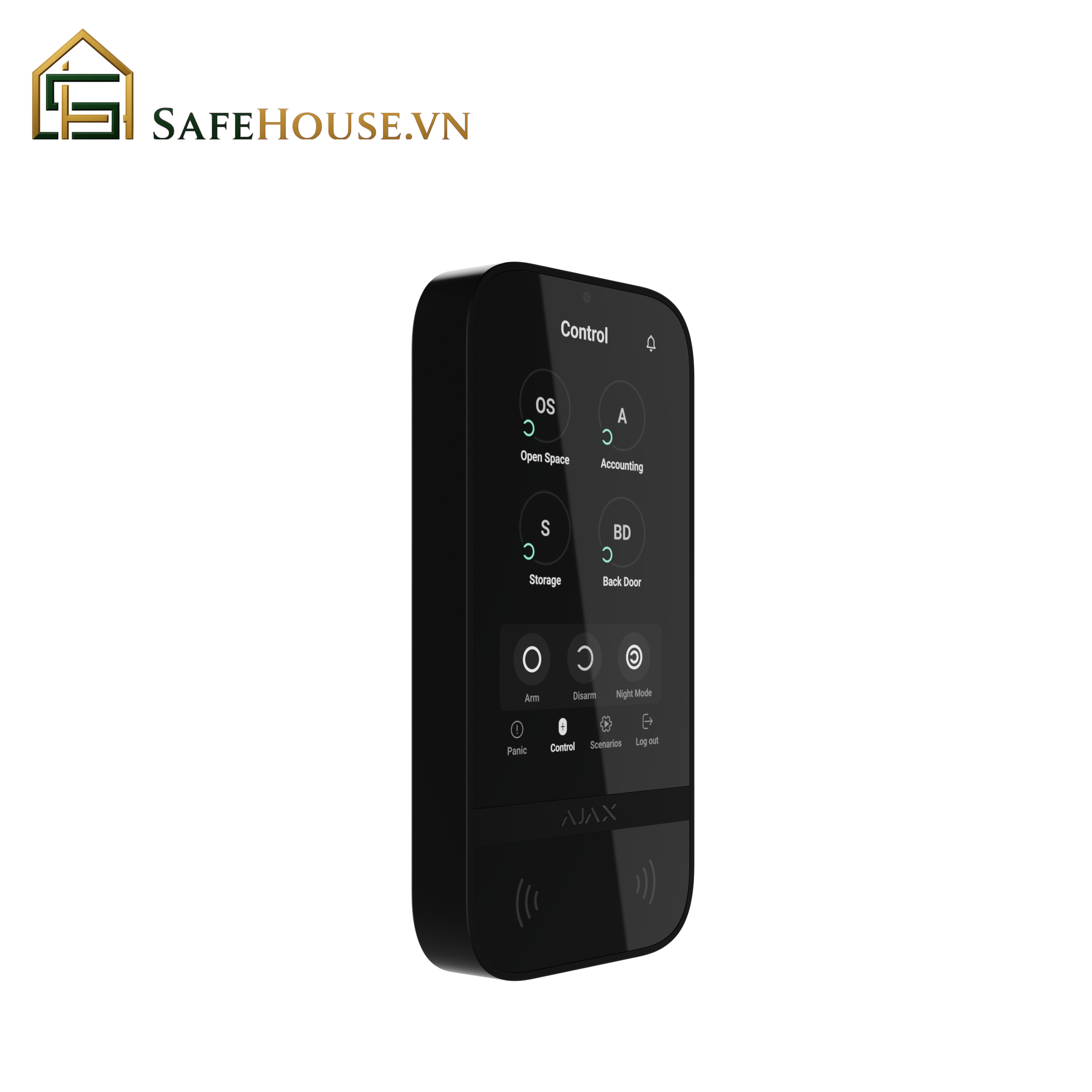Ajax KeyPad TouchScreen: Bảng điều khiển hệ thống an ninh có màn hình cảm ứng