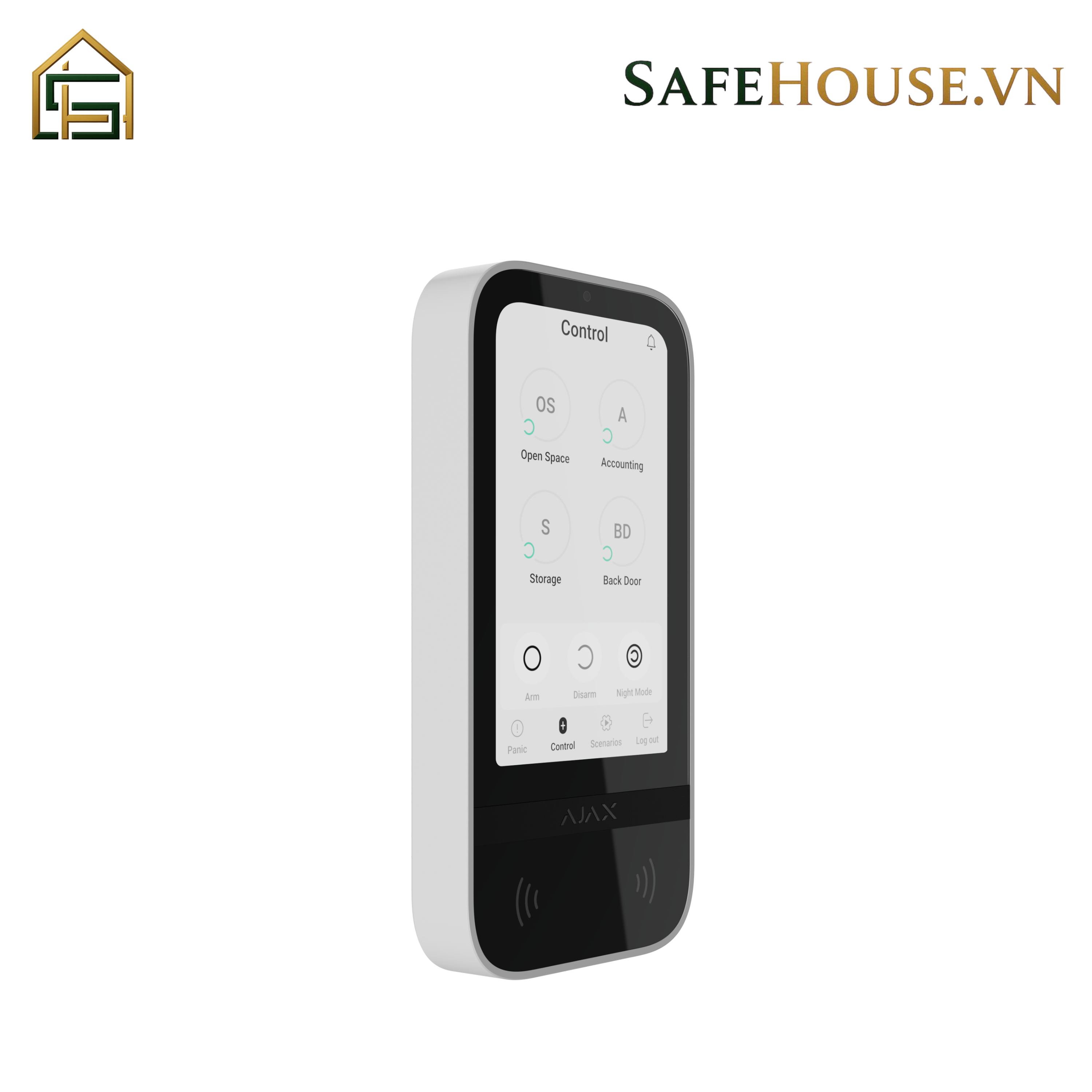 Ajax KeyPad TouchScreen: Bảng điều khiển hệ thống an ninh có màn hình cảm ứng