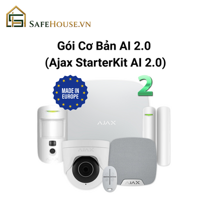 Bộ Chống Trộm Cơ Bản AI 2.0 (Ajax Starter Kit AI 2.0) - #1 Châu Âu