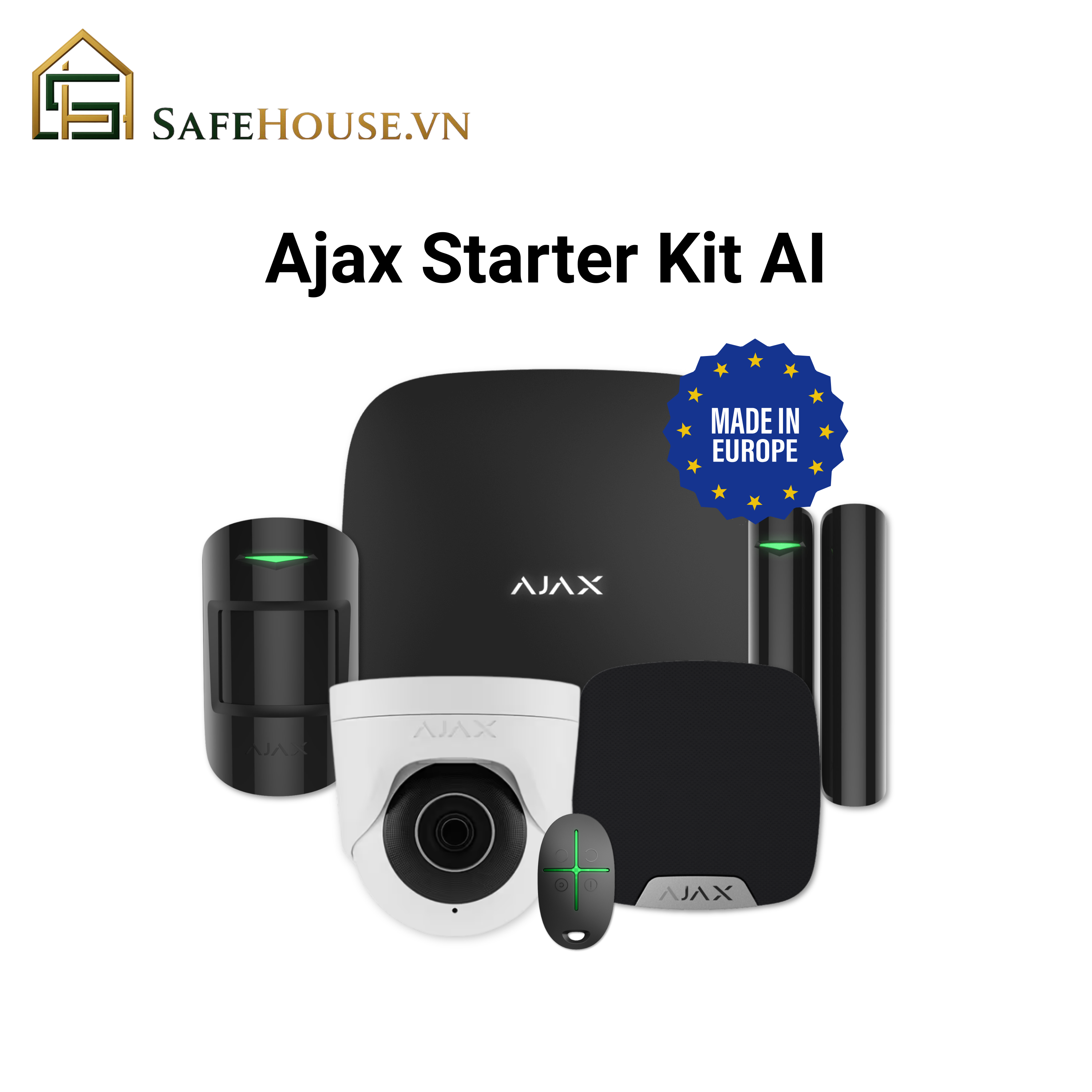 Bộ Chống Trộm Cơ Bản AI (Ajax Starter Kit AI) - chỉ từ 825.000VNĐ/tháng