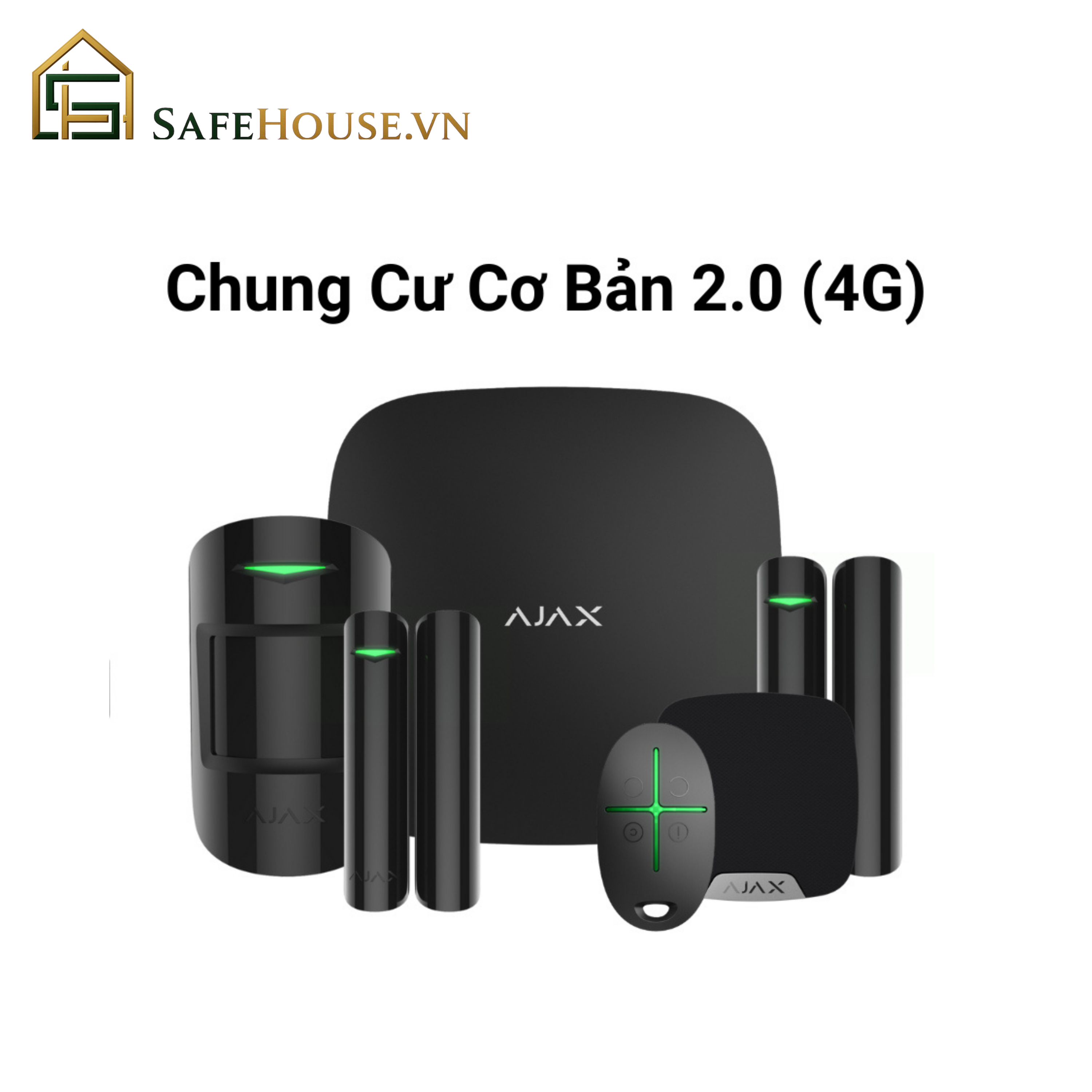 Chung Cư Cơ Bản 2.0 (4G): Hệ Thống An Ninh Tiêu Chuẩn Không Dây #1 Châu Âu