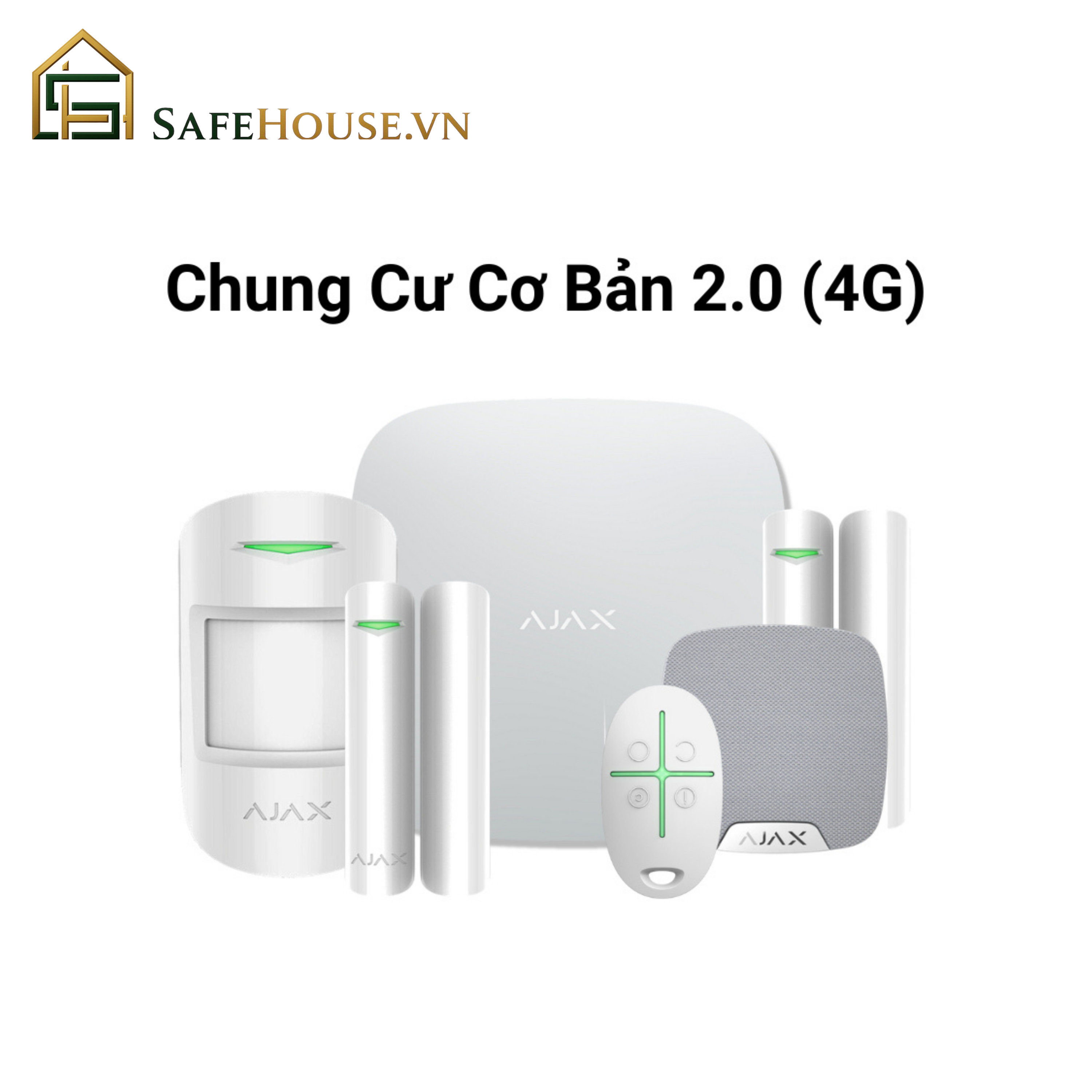 Chung Cư Cơ Bản 2.0 (4G): Hệ Thống An Ninh Tiêu Chuẩn Không Dây #1 Châu Âu