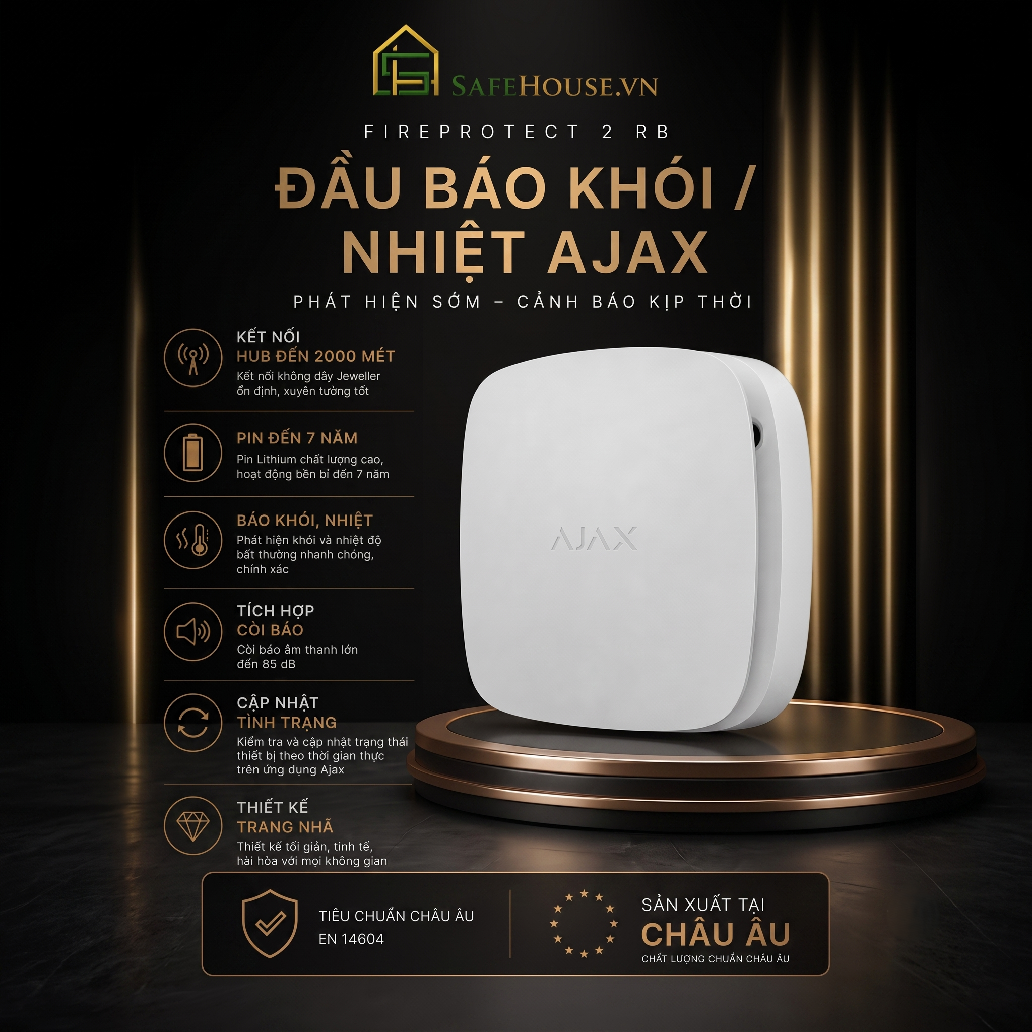 Bộ Báo Cháy Cao Cấp Ajax
