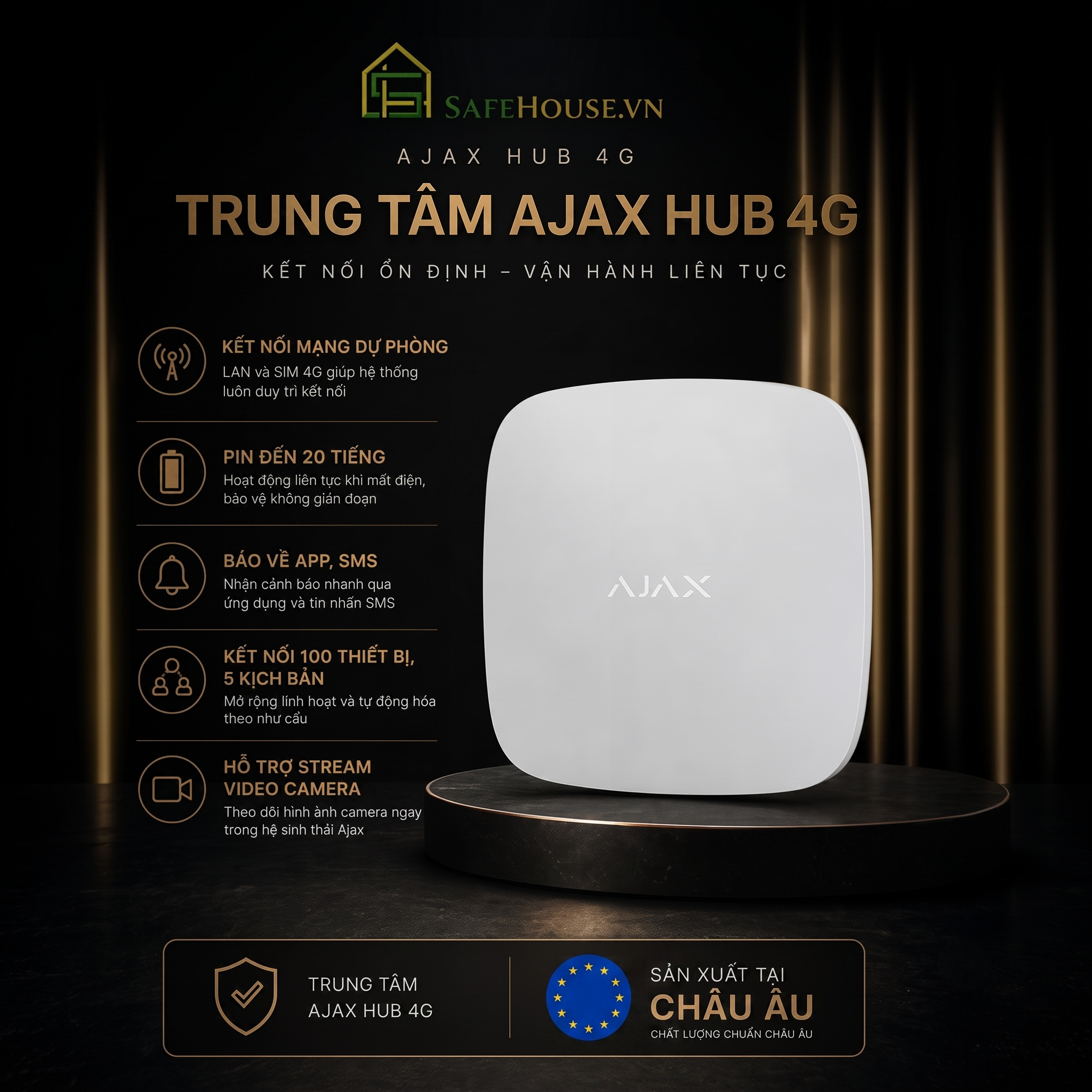 Bộ Báo Cháy Cao Cấp Ajax