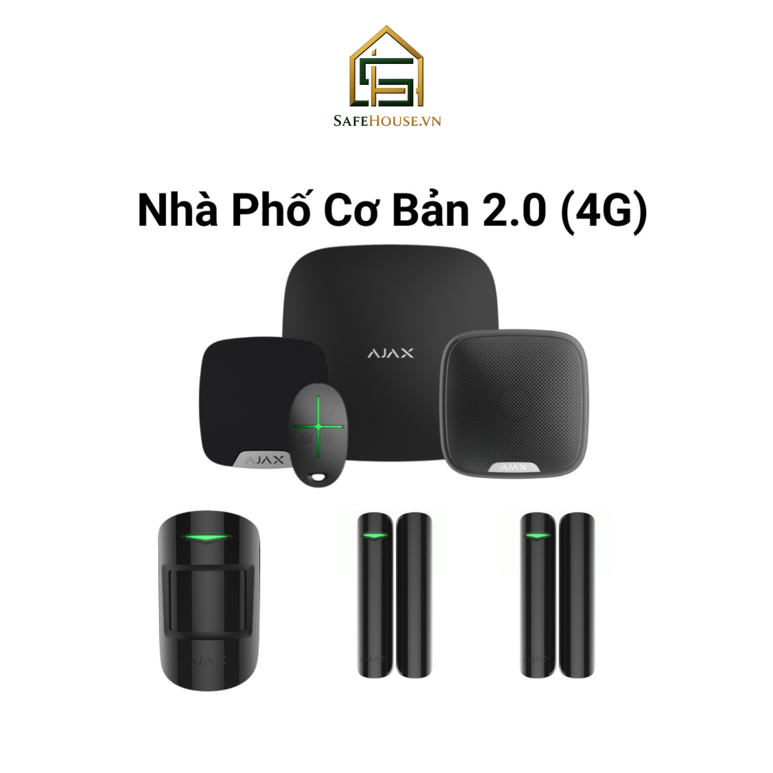 Nhà Phố Cơ Bản 2.0 (4G): Hệ Thống An Ninh Tiêu Chuẩn Không Dây #1 Châu Âu