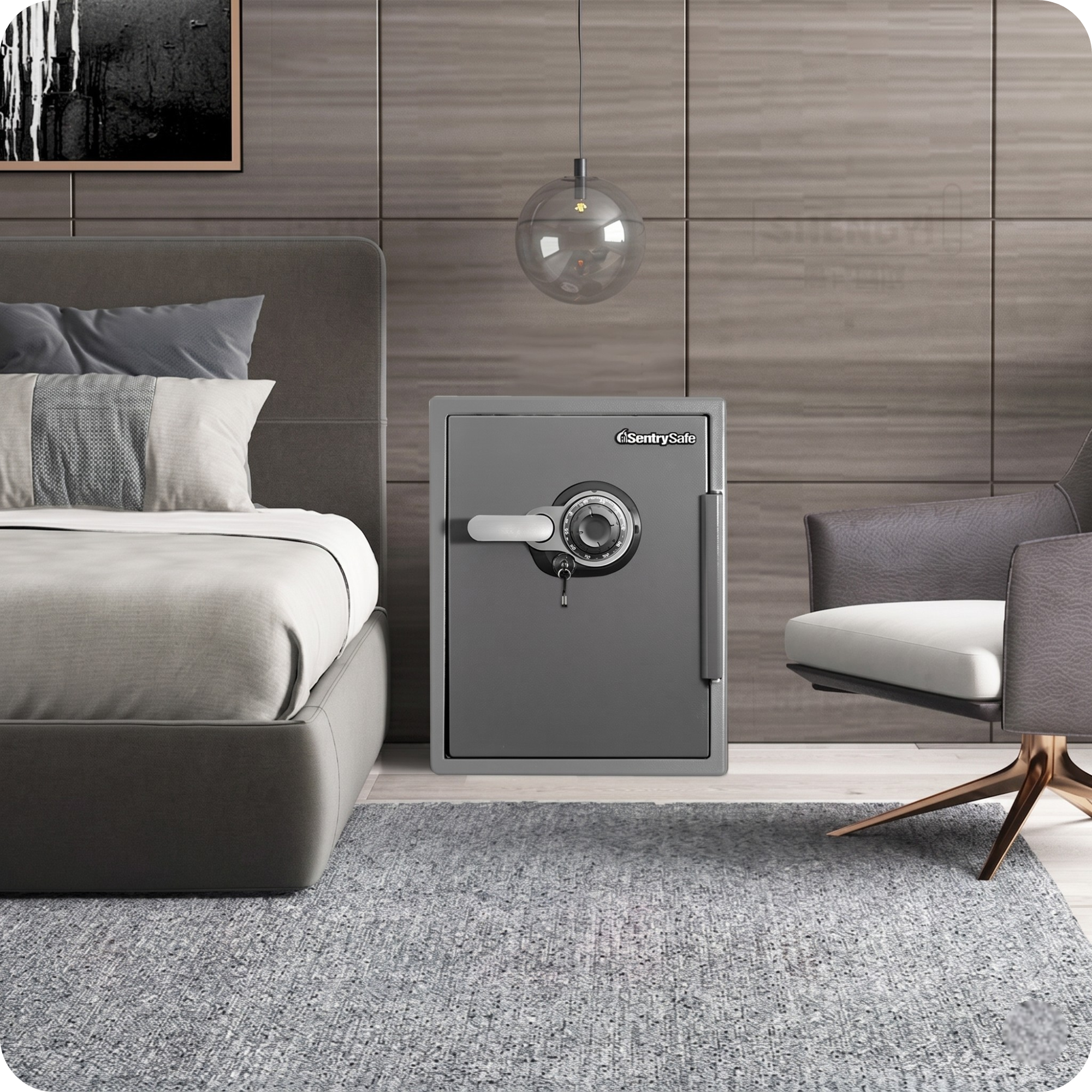 SENTRYSAFE SFW205DPB: Két Sắt Mỹ Chống Cháy - Chống Nước, Chứng Nhận UL ETL Chuẩn Quốc Tế [ĐÃ BAO GÔM PHÍ SHIP]