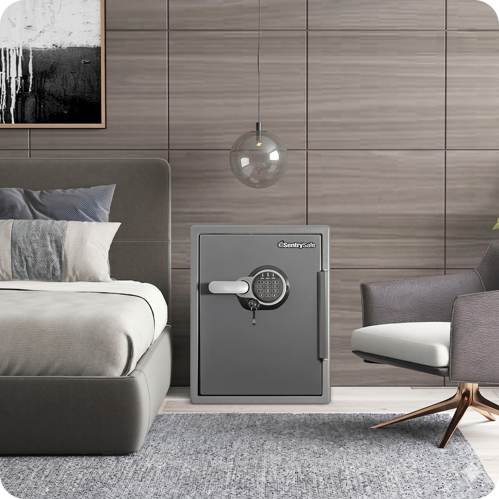 SENTRYSAFE STW205GYC: Két Sắt Mỹ Chống Cháy - Chống Nước, Chứng Nhận UL ETL Chuẩn Quốc Tế [ĐÃ BAO GÔM PHÍ SHIP]