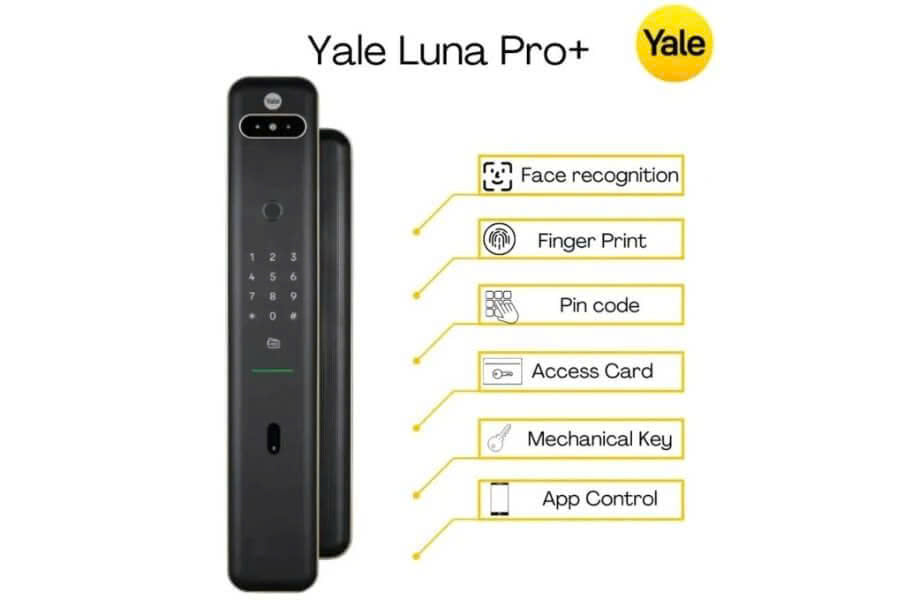 KHÓA THÔNG MINH NHẬN DIỆN KHUÔN MẶT YALE LUNA PRO+