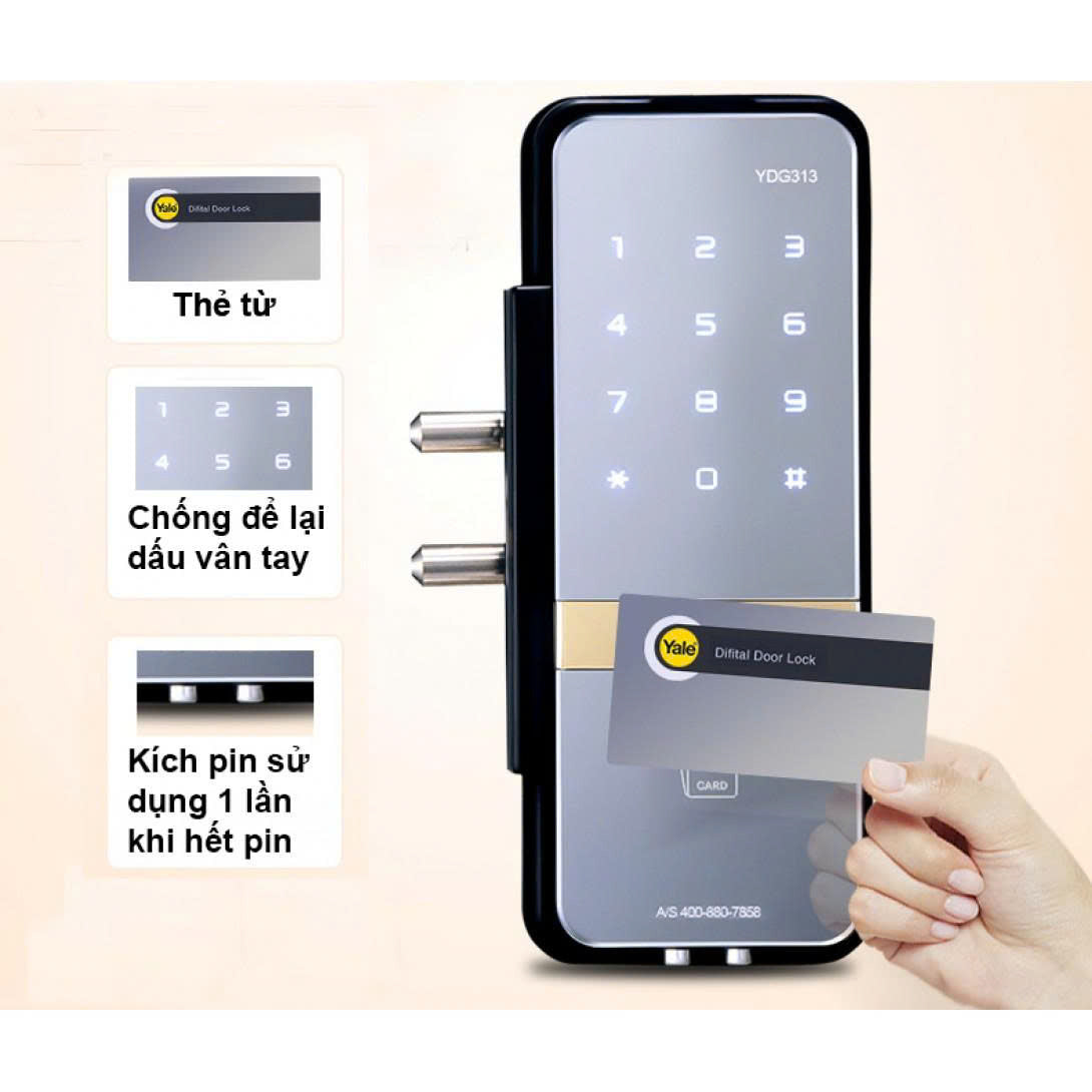 KHÓA CỬA ĐIỆN TỬ YALE YDR 323